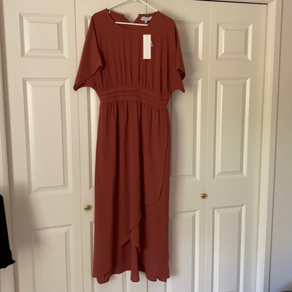 Rust/mauve colored dress